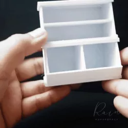MINI furniture Traditional Storage Bin for 1:12 Dollhouse | Toy Box | Toy Storage for 1:12 Dollhouse