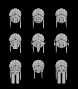 Miranda class: Star Trek starship parts kit expansion #1