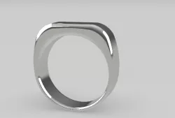 Modern rounded ring - size 17