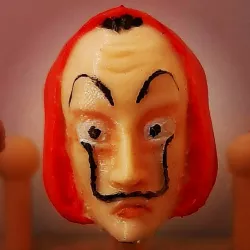 Money Heist Dali Mask Head for Marvel Legends