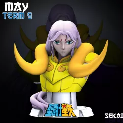 Mu of Aries Bust - Sekai 3D Models - Tested and Ready for 3D printing