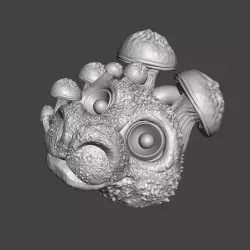 mushroom spirit dragon monster game jewellery pendant necklace