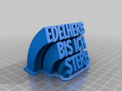 My Customized Sweeping 2-line name plate (text)BEER