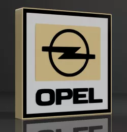 Opel logo lamp