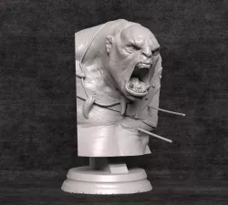 Orc Berserker Bust