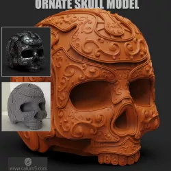 Ornate detailed Skull