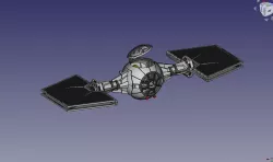 Outland tie fighter Mandalorian 3.75" FIGURE TOY ship