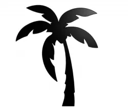 Palm tree wall art