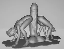 PEN HOLDER DICK CHAINED PRONE GIRLS WITH SPLASH BASE