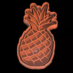 Pineapple Pineapple Cookie Cutter 2pc