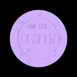 Poker chips (Dealer, Big Blind, Small Blind)