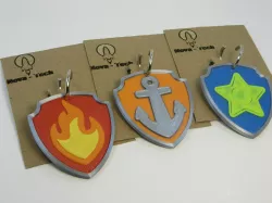 Pow patrol badge or keychain