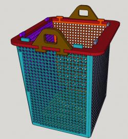 fish basket 3D model