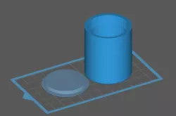 Resin container with cap