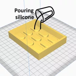 Roof tiles silicone mold