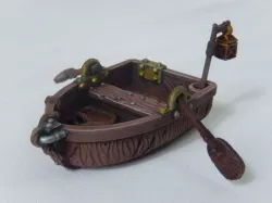 Row Boat Miniature with oars and pole lantern