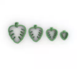 SET HOJAS - LEAVES - COOKIE CUTTER