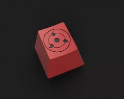 Sharingan-Naruto inspired artisan keycap
