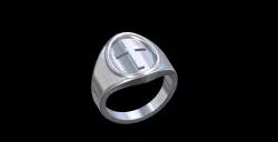 Signet ring cross