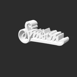 Simson Schriftzug/Schild vom Moped/Motorrad lettering font