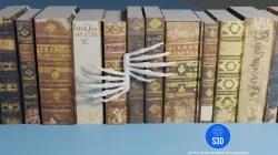 Skeleton Hands Bookshelf / Door Halloween Decoration (NO SUPPORT)