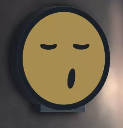 Smiley lamp "Etonné" (surprised)