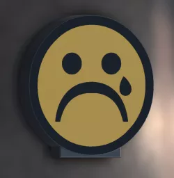Smiley Lamp "Sad