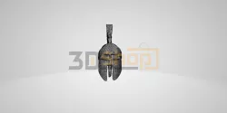 SPARTA - SPARTIAN Greek Ancient Miniature Helmet - Style1 - 3D Scan