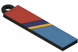 Sport flag key ring