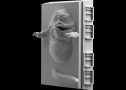 Star Wars Jabba in Carbonite Download 3D print model STL files statue figure video game digital pattern 3D printing Sculpture Art