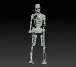 STAR WARS .STL 8D8 droid .3D ACTION FIGURE .OBJ KENNER STYLE.