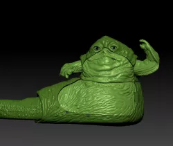 STAR WARS .STL Jabba The Hutt Pupett Team OBJ. Vintage STYLE ACTION FIGURE.