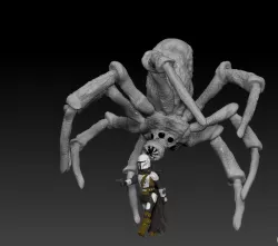STAR WARS .STL THE MANDALORIAN, Krykna spider OBJ. KENNER STYLE ACTION FIGURE.
