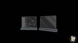 Star Wars Yavin Tactical Screens 2 for 3.75" and 6" figures