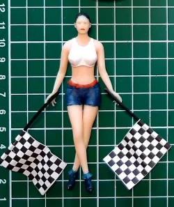 Start line racing girl 1:18 scale