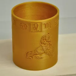 Storm Lamp with horoscope sign of Leo