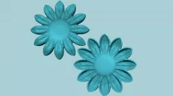 Sunflower 12 Petal B - Molding Arrangement EVA Foam Craft