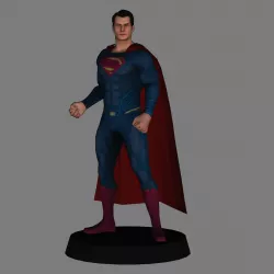 Superman - Justice League low poly 3d print