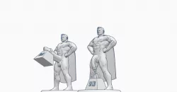 Superman lifting weight
