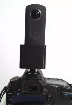 Support Ricoh Theta S sur griffe flash Reflex