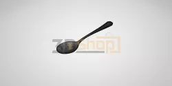 Tea Spoon - Teaspoon, Kitchen tool, Kitchen equipment, Cutlery, Food, dining cutlery, decoration, 3D Scan, STL File
