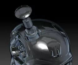 Terminator Skull with CPU Core housing and Plug (Hi res, smooth no sanding version!)