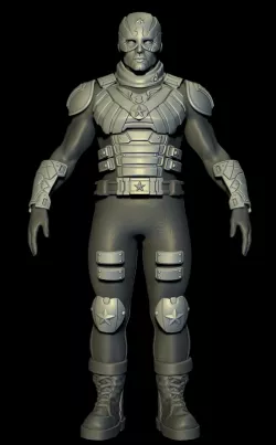 the boys, soldier boy head, armor chest and shield