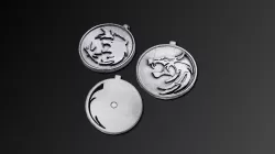 The Witcher Medallion and Fridge Magnet Combo! | Wolf Medallion or Wolf, Ciri and Yennefer Versions Available | By Collins Creations 3D
