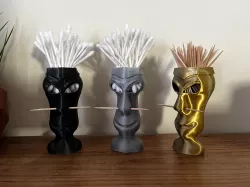 Toothpick statues