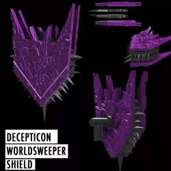 Transformers Decepticon Worldsweeper Shield