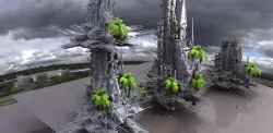 Tribal Island beach Towers Kit bash 2