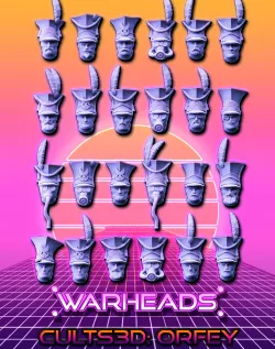 Uhlan Cavalry Heads! Charge! (24 heads)