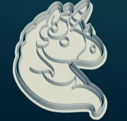Unicorn cookie cutter