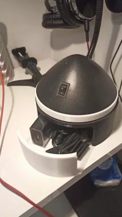 Universal round lamp support with drawer